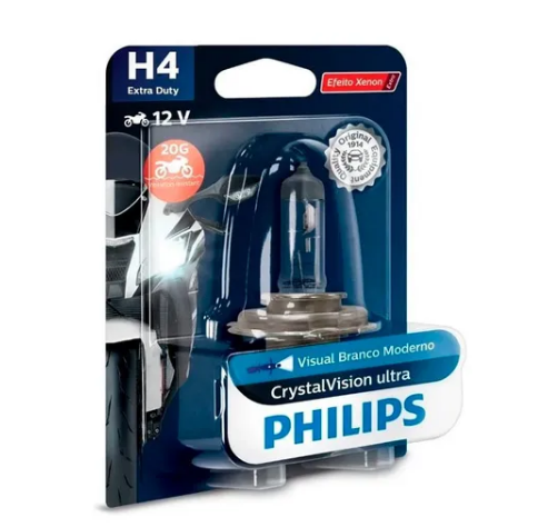 PHILIPS LAMPARA HS1 PT43 12V 35/35W MOTO CRISTAL VISION (X1)