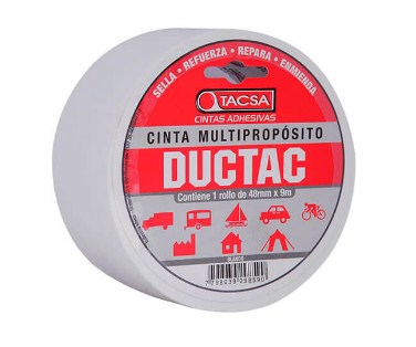 TACSA CINTA MULTIPROPOSITO DUCTAC 48MM X9 BLANCA  