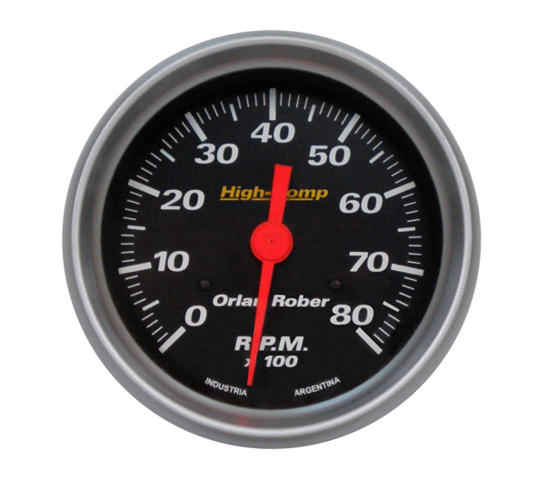 OR TACOMETRO 12V 8000 RPM *H-COMP NEGRO*