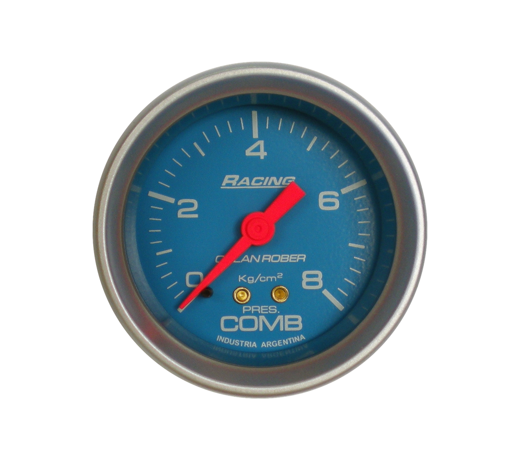 OR MANOMETRO MECANICO PRESION COMBUSTIBLE 8Kg/cm2 52MM *CELESTE*