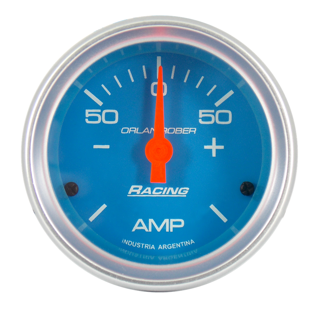 OR AMPERIMETRO 50-0-50 52MM *CELESTE*
