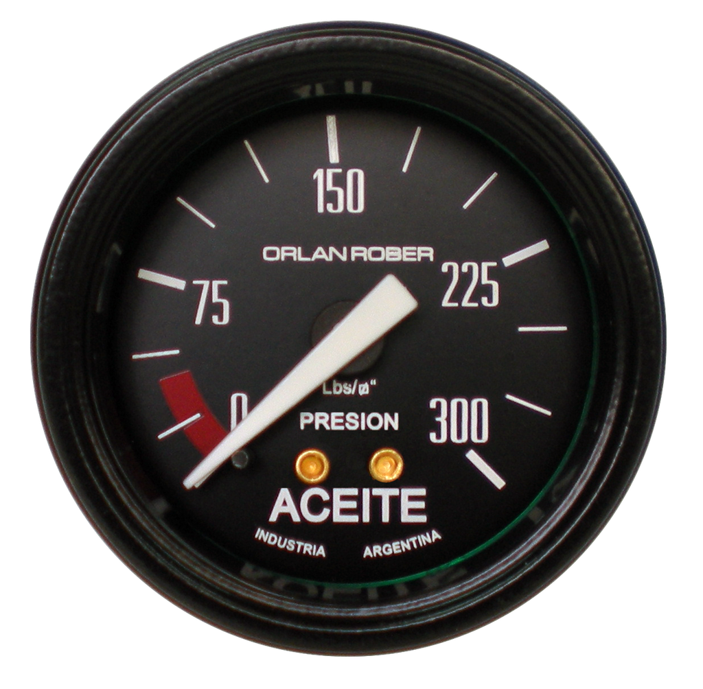 OR MANOMETRO ACEITE 300 LIBRAS 52MM *CLASSIC*