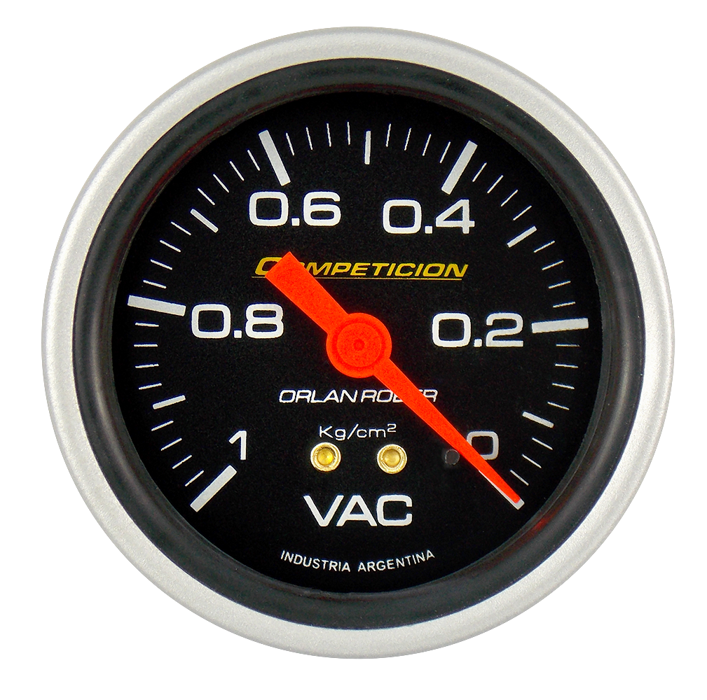 OR MANOMETRO MEC. VACIO DE ADMISION 1KG 60MM *COMPETICION NEGRO*