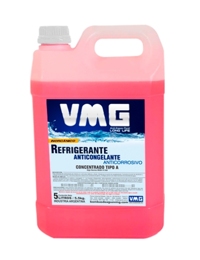 VMG LIQUIDO REFRIGERANTE ROJO INORGANICO CONCENTRADO X5 LTS