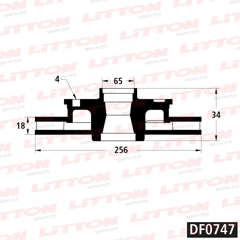 LITTON DISCO FRENO VW GOL TREND 08/ SAVEIRO VOYAGE 1.6 8V V/D