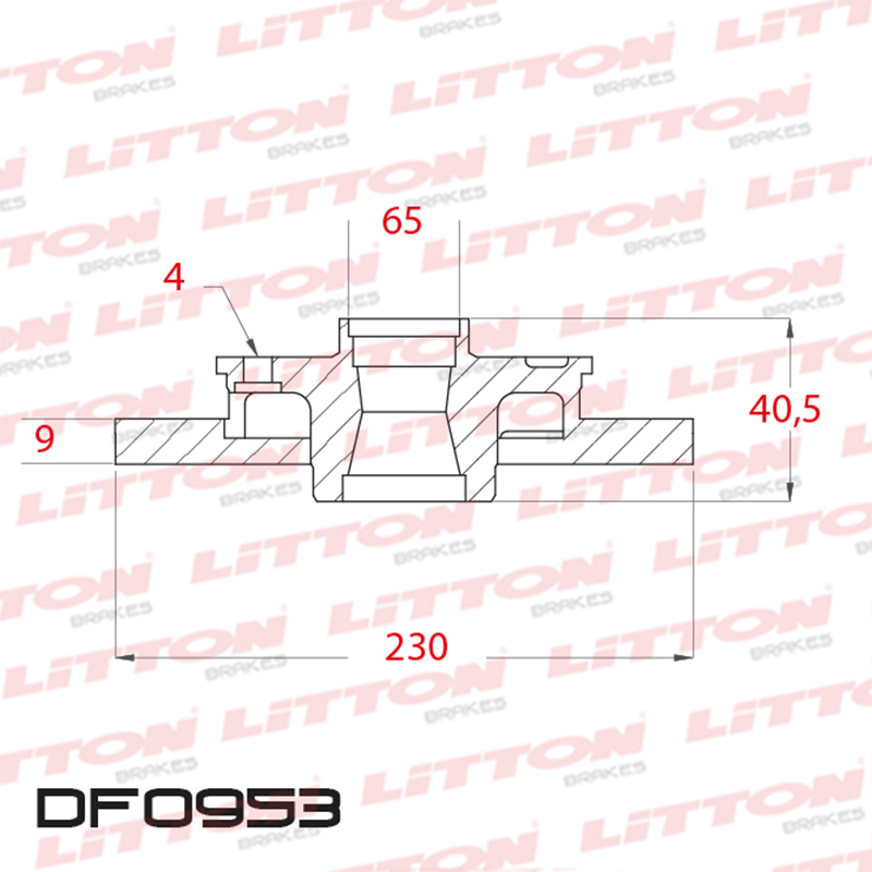 LITTON DISCO FRENO VVW GOL SAVEIRO VOYAGE 1.6 S/T