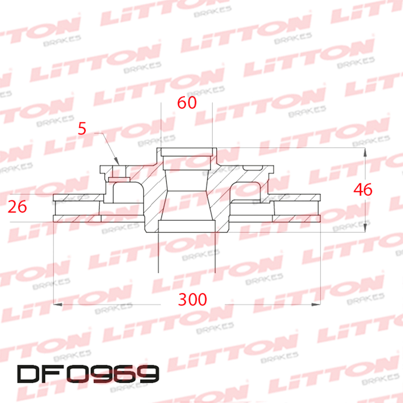 LITTON DISCO FRENO CHEVROLET TRACKER 1.4 1.8 TURBO 14> V/D