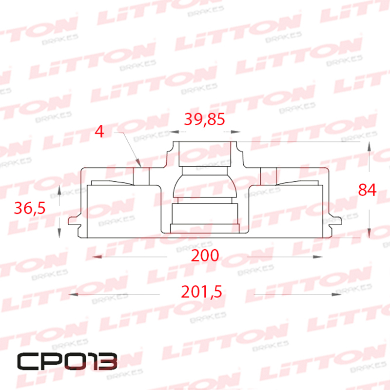 LITTON CAMPANA FRENO CHEVROLET AGILE C/ABS CORSA C/MAZA TIGRA