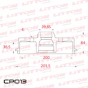[CP013.0500] LITTON CAMPANA FRENO CHEVROLET AGILE C/ABS CORSA C/MAZA TIGRA