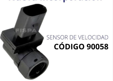 FISPA SENSOR DE VELOCIDAD VW BORA -POLO 1.6/1.8/2.0/1.9 TDI FICHA OVALADA 3 PINES