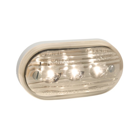 BAIML FARO ELECTRONICO BIVOLTAJE OVAL CHICO 3 LEDS CRISTAL  