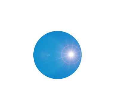 BAIML LENTES REPUESTO REDONDO AZUL  
