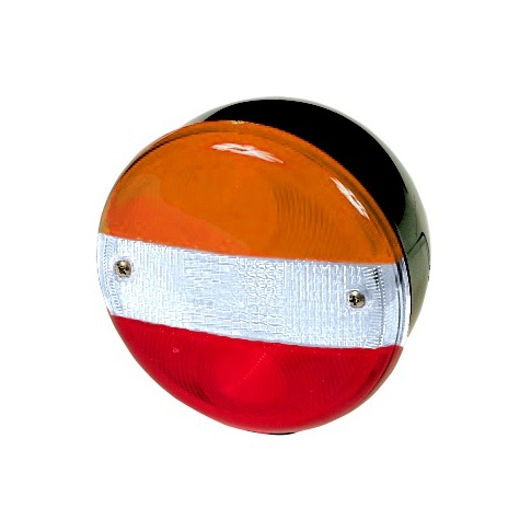 BAIML JUEGO FARO TRASERO REDONDO CRISTAL//ROJO//AMBAR  /BIP-UNIPOLAR