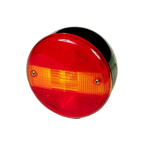 BAIML JUEGO FARO TRASERO REDON.UNIPOLAR ROJO//AMBAR//ROJO  /CON VENTANA ILUMINA PATENTE