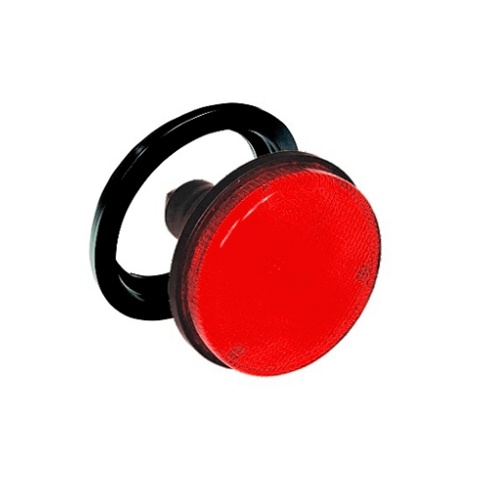 BAIML FARO TRASERO REDONDO MEDIANO BIPOLAR ROJO  /CON ARO FLEXIBLE 
