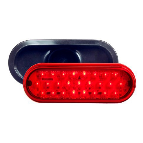 BAIML FARO FRENO ELEVADO ELECTR.BIVOLTAJE 25 LEDS ROJO  /CON ARO FLEXIBLE 