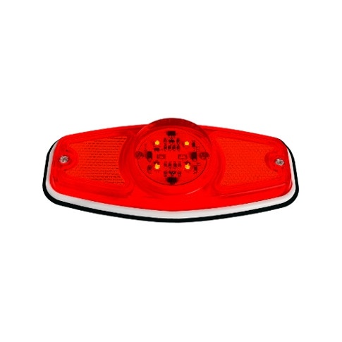 BAIML FARO POSICION UNIPOLAR ROJO C/REFLECTORES AMBAR