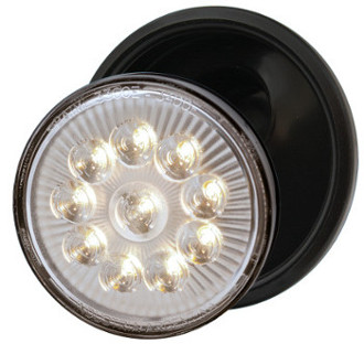 BAIML FARO GIRO TRASERO ELECTR. 12/24V CRISTAL 10 LEDS - ARO FLEXIBLE