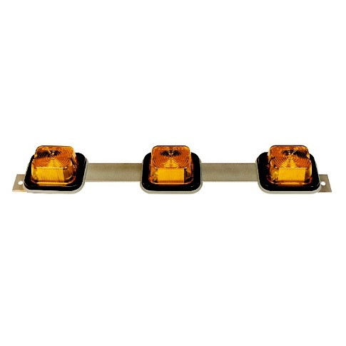 BAIML SOPORTE TRIPLE C/FAROS UNIPOLAR AMBAR  