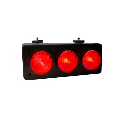 BAIML SOPORTE 3 FAROS BIPOLAR ROJO  