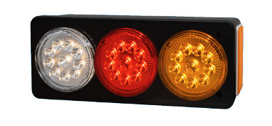 BAIML FARO ARMADO 3 ELECTRONICO POSICION-STOP-RETROCESO-GIRO  /IZQUIERDO CRISTAL-ROJO-AMBAR 