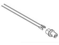 BAIML REPUESTO PORTALAMPARA MEDIA VUELTA Ø 13 MM  /CON O'RING Y CABLES DE 220 MM 
