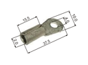 [921.0120] X9 TERMINAL INSTAL.OJAL CABLE 16 MM COBRE X 1U
