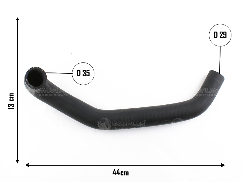 CAUPLAS MANGUERA RADIADOR INFERIOR TOYOTA HILUX I