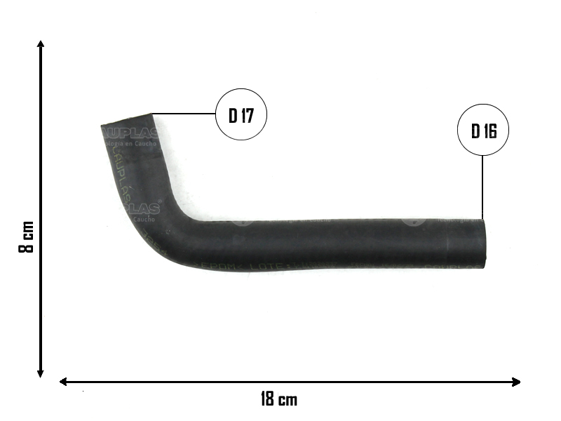 CAUPLAS MANGUERA CALEFACTOR ENTRADA TOYOTA HILUX I-II =YACO 3264