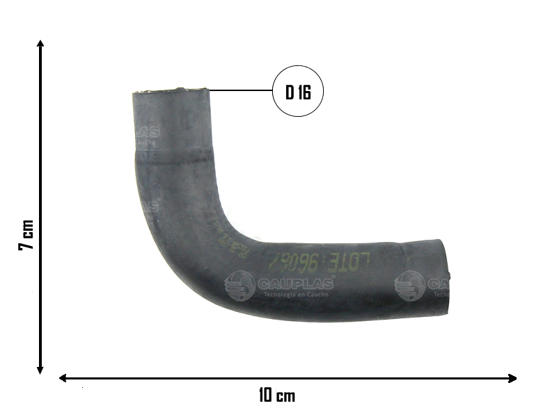 CAUPLAS MANGUERA CALEFACTOR ENTRADA TOYOTA HILUX I-II