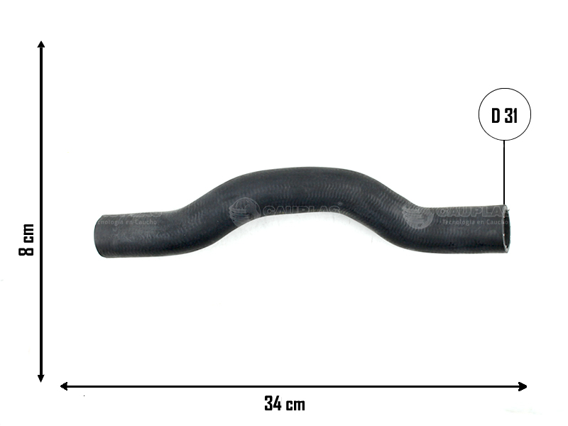 CAUPLAS MANGUERA RADIADOR SUPERIOR TOYOTA HILUX I