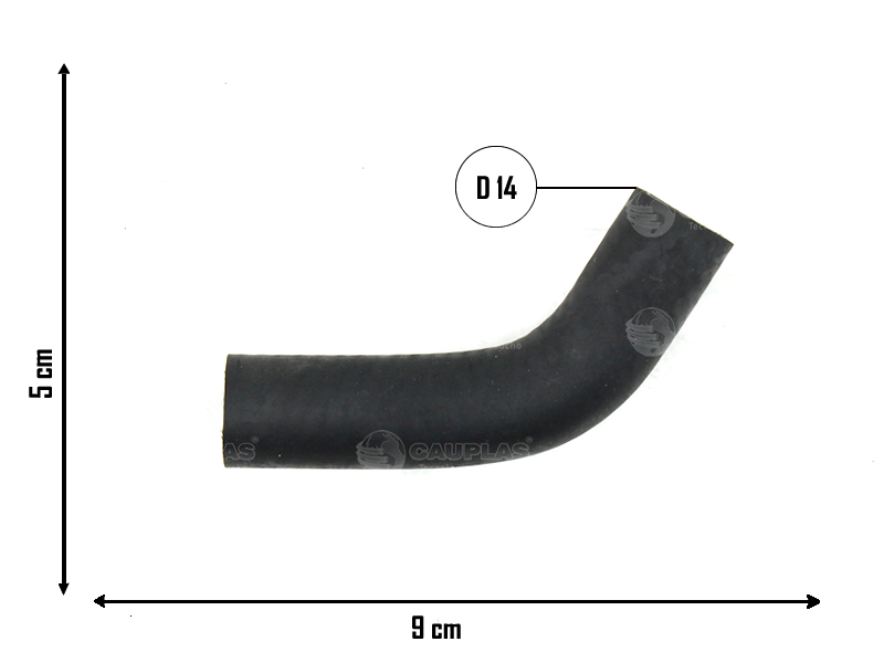 CAUPLAS MANGUERA PASO DE AGUA TOYOTA HILUX V