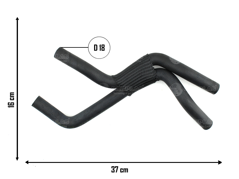 CAUPLAS MANGUERA REFRIGERACION VW FOX GOL V SURAN SEAT CORDOBA IBIZA 