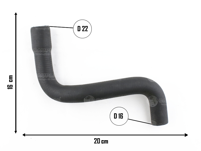 CAUPLAS MANGUERA REFRIGERACION VW CADDY GOLF III PASSAT POLO =YACO 1934