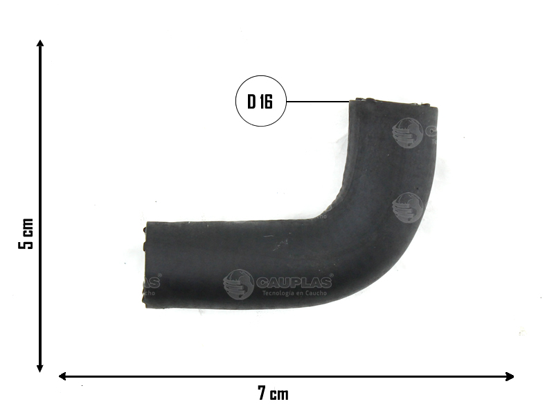 CAUPLAS MANGUERA RADIADOR DE ACEI A TUB RIGIDO GM S10  =YACO 3590