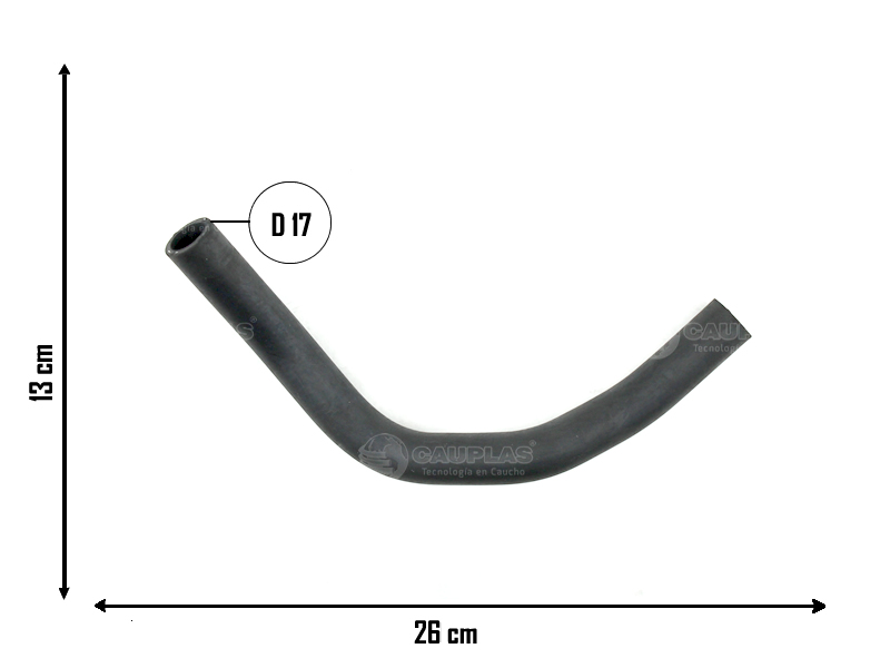 CAUPLAS MANGUERA CALEFACTOR SALIDA CHEVROLET CORSA I