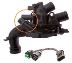 MLH TERMOSTATO PEUGEOT 3008 308 408 1.6L 16V 10/18 CITROEN C4 C4P DS3 DS5 1.6L 16V THP TURBO 10> C/ CABLE Y SENSOR WS3184