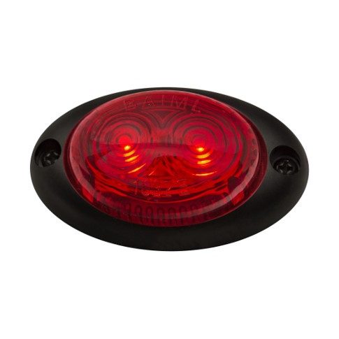 BAIML FARO POSICION ELECTR. UNIVERSAL OVALADO BIVOLTAJE 12/24V ROJO