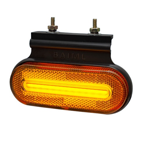 BAIML FARO POSICION DELIMITADOR DELIMITADOR LATERAL RETRO REFLECTOR AMBAR  CON CABLE ENVAINADO