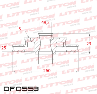 LITTON DISCO FRENO TOYOTA CORONA /AVENSIS - STATION WAGON DEL