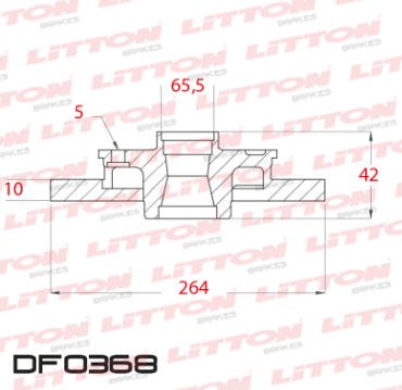 LITTON DISCO FRENO CHEVROLET ASTRA ZAFIRA 2.0i 2.0 16V 2.0 8V 2.0i 16V MERIVA 1.7 Dti TRAS