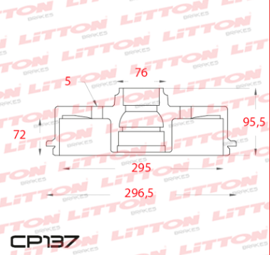 LITTON CAMPANA FRENO VW AMAROK 2.0 16V TDI '09