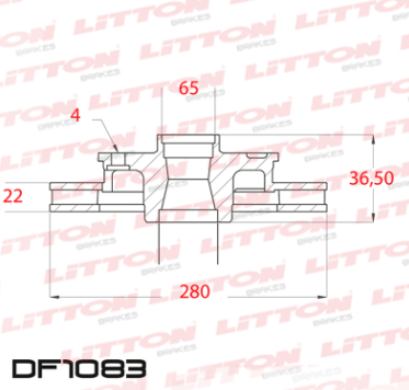 LITTON DISCO FRENO VOLKSWAGEN GOL 13 SAVEIRO 14 VOYAGE 13 DEL