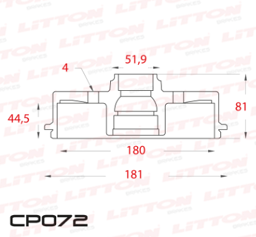 LITTON CAMPANA FRENO PEUGEOT 306 S/ABS CITROEN XSARA ZX C/MAZA