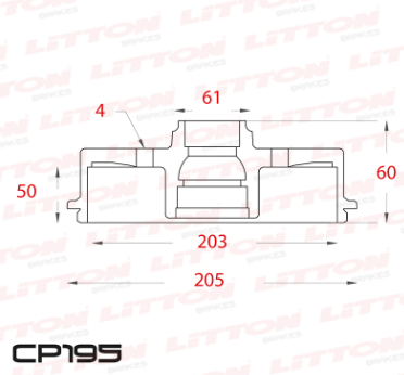 LITTON CAMPANA FRENO NISSAN KICKS 1.6 16V 17/ TRAS
