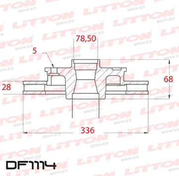 LITTON DISCO FRENO DODGE RAM 150 02/07
