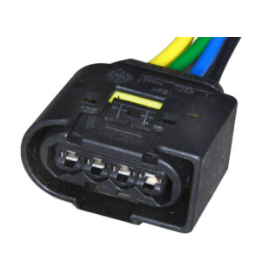 PORTAFICH FICHA CONECTOR 4 VIAS SENSOR PRESION DE ACEITE MB CAMIONES Y OMNIBUS