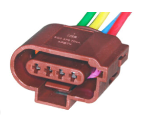 PORTAFICH FICHA CONECTOR 4 VIAS SENSOR HEGO GOL G IV 1.6/UP. INYECCION ELECTRONICA VOLKSWAGEN GOL/SURAN/FOX