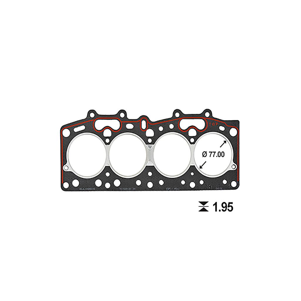 ILLINOIS JUNTA TAPA CILINDRO FIAT ESP 1.95mm 147 DUNA FIORINO SPAZIO UNO - 1,3 - 4TD 146B DIESEL 