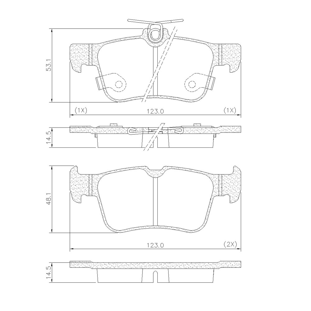 FRASLE PASTILLA EJE TRAS HONDA CIVIC 1.5T 2.0 16V 17>
